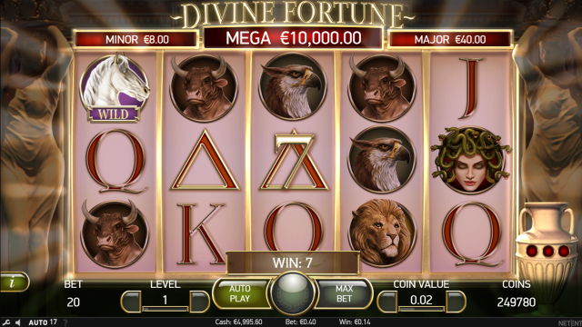 Игровой интерфейс Divine Fortune 6