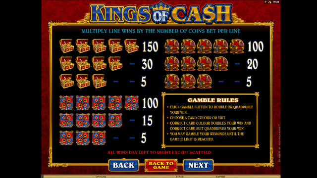 Игровой интерфейс Kings Of Cash 6