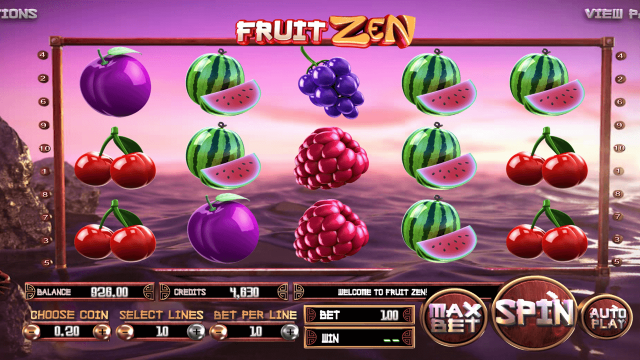 Игровой интерфейс Fruit Zen 7
