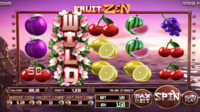 Характеристики слота Fruit Zen 5