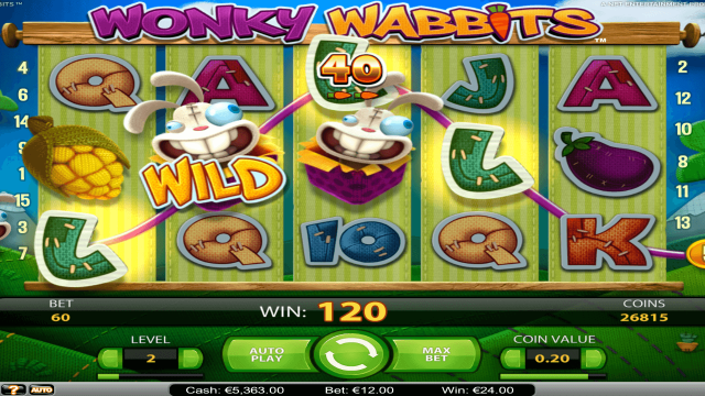 Игровой интерфейс Wonky Wabbits 10